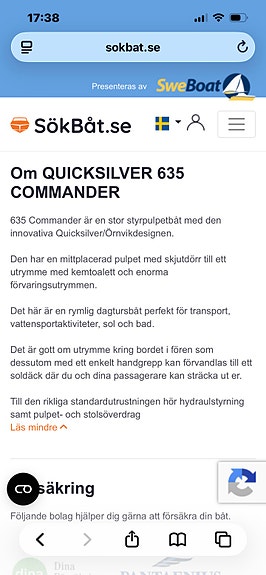 Båt Quicksilver 635 Commander 3 of 5