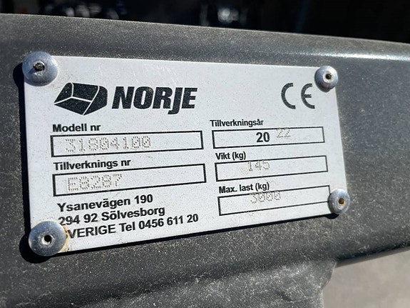 Norje Kranarm Mekanisk | N316-318 Stora BM fäste 7 of 9