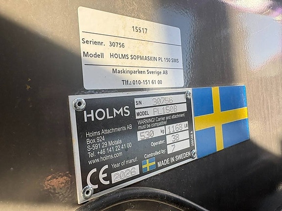 Holms Sopmaskin Frontsop PL150 SU150 DemoEx 12 of 13