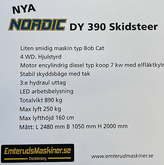 NYA Nordic minilastare Skidsteer DY390 4 of 4