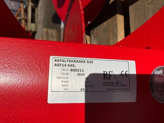 RF System RF Asfaltskärare S45 2 of 4