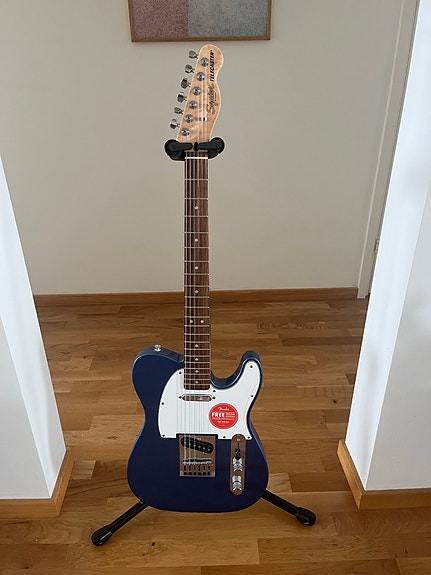 Squier Telecaster elgitarr blå