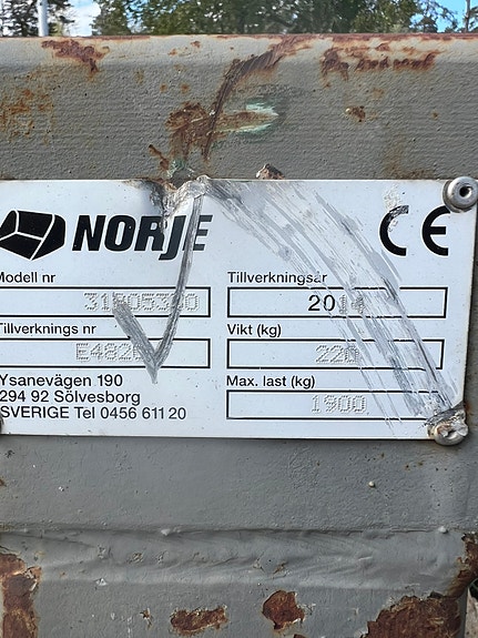 Zettelmeyer Norje lyftbom kranbom max 1900kg 3 of 4