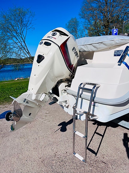 HR 532 CC (2015), E-TEC 90 H.O (2020), Minn Kota 24V, Bromsad 80-trailer 2 of 5