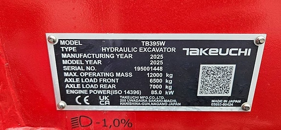 Takeuchi TB 395 W 8 of 16