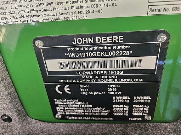 John Deere 1910G 4 of 14