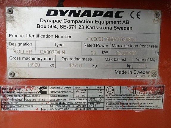 Dynapac CA 302 D 20 of 20