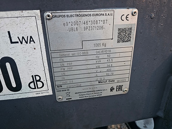 Atlas Copco Atlas Copco QAS 45 Stage VTrailer 4 of 4
