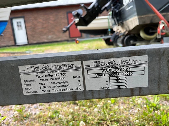 Terhi 475 Twin Yamaha 40hk 4-takt 80km Tiki Trailer 12 of 12