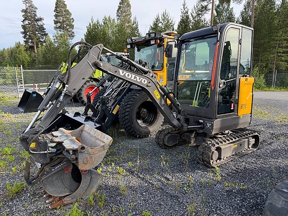 Volvo EC18E minigrävare 3skopor 295.000+moms 3 of 5