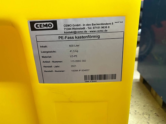 Lådformad tank, 600 L, PE 2 of 3