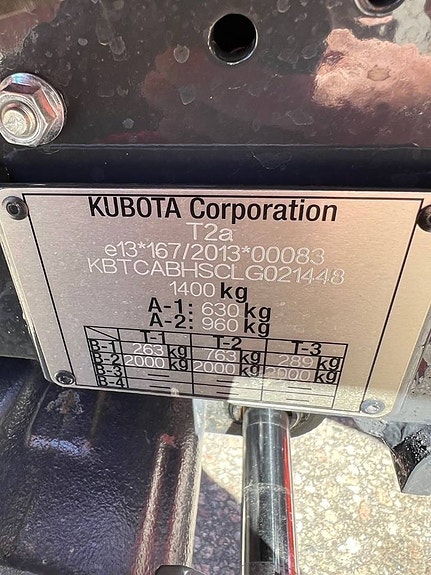 Kubota BX 231 4WD OBS 45 Timmar Nyskick 4 of 23