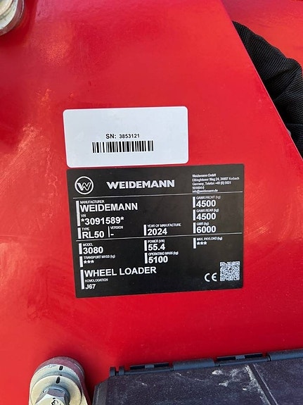 Weidemann 3080 Demo 86 timmar + Räntekampanj 2,49% 6 of 13
