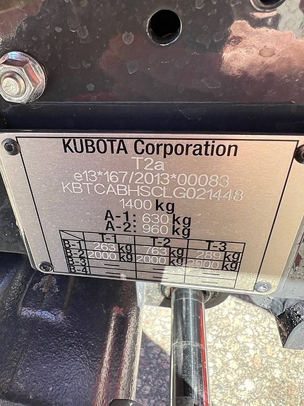 Kubota BX 231 4x4 OBS 44 timmar 14 of 15