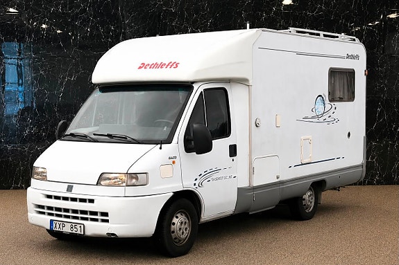 Dethleffs Fiat Campervan 2.8 i.d.TD H 58 Halvintegrerad B-Kort Solceller NyKamrem NyBes 122hk 2 of 29