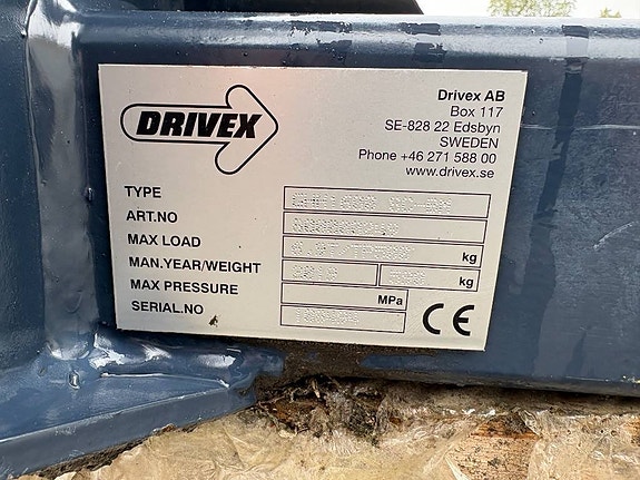 Drivex hydrauliska pallgafflar med side shift 6 of 6