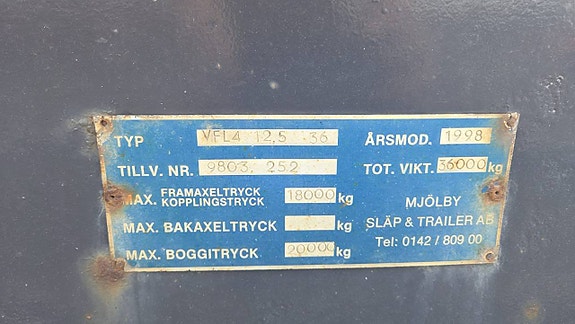 Fyraxligt lastväxlarsläp 5 of 5