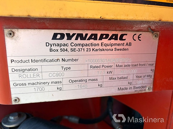 Vält Dynapac CC900 18 of 18