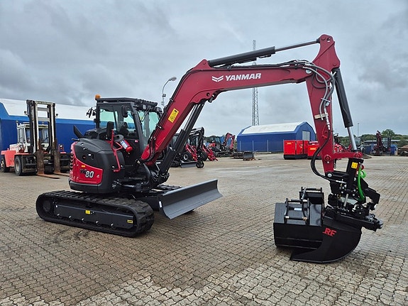Yanmar ViO80-1A / 8ton grävmaskin /zertail / svanslös 5 of 10