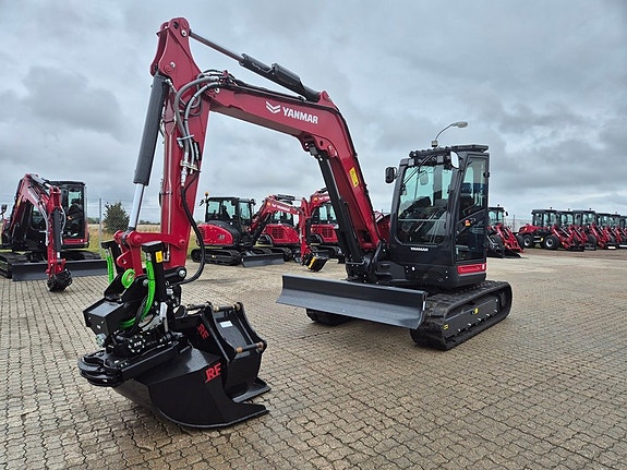 Yanmar ViO80-1A / 8ton grävmaskin /zertail / svanslös 3 of 10
