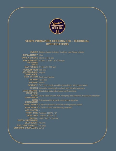 Vespa Vespa Primavera Officina 8 50 Beställningsvara 10 of 10