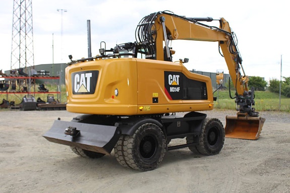 Hjulgrävare CAT M314 Rototilt med grip 2 skopor 4 of 12