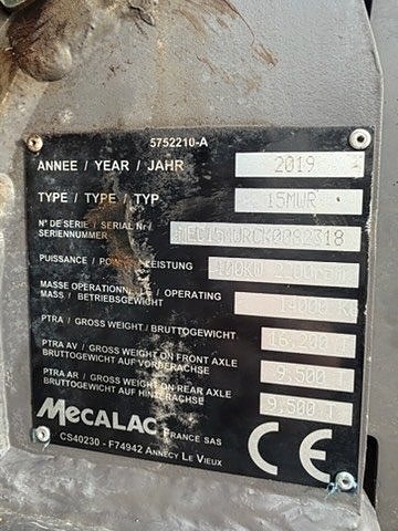Mecalac MWR 15 15 of 21