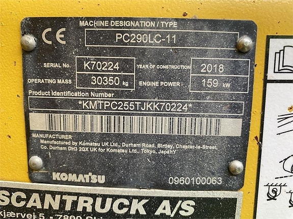 Komatsu PC290LC-11 10 of 10