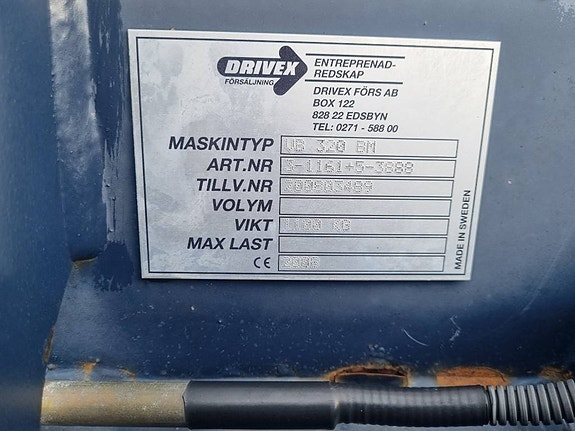 Drivex vikplog VB320 BM fasterkoppling fint skick 7 of 8