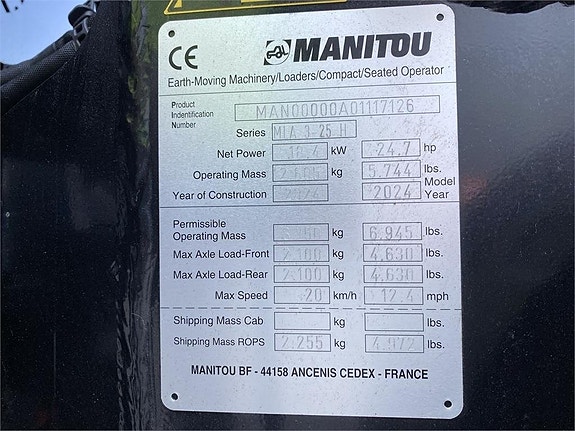 Manitou MLA 3-25H 4P 10 of 10