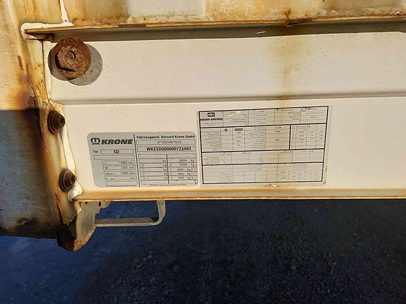 Krone Trailer Curtainsider Lifting + Sliding Roof Mega 10 of 17