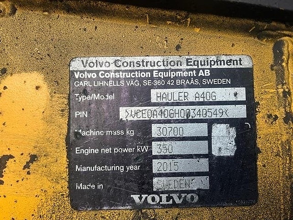 Volvo A40G 5 of 24
