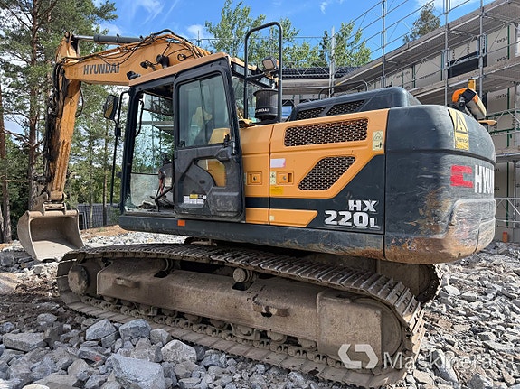 Grävmaskin Hyundai HX220L med tillbehör 11 of 27