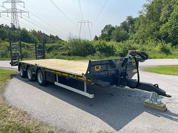 NC 3axl traktordragen maskintrailer 22T 7 of 23