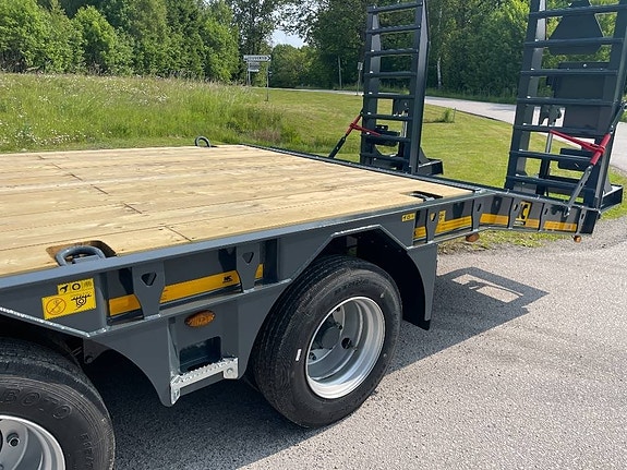 NC 3axl traktordragen maskintrailer 25T 15 of 24