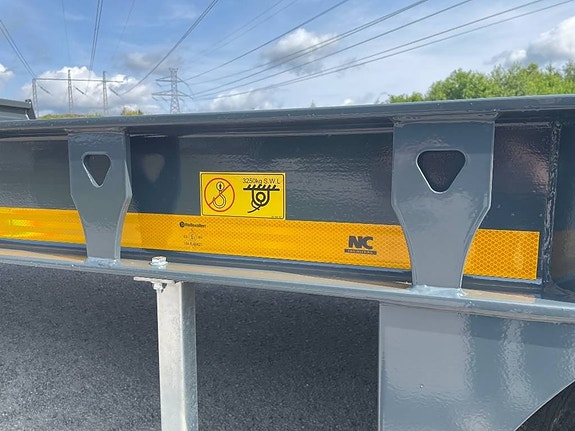 NC 3axl traktordragen maskintrailer 25T 13 of 24