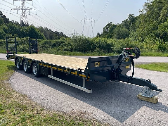 NC 3axl traktordragen maskintrailer 25T 7 of 24