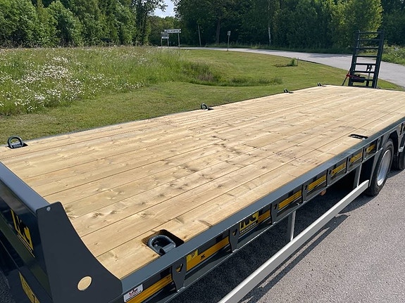 NC 3axl traktordragen maskintrailer 25T 12 of 24