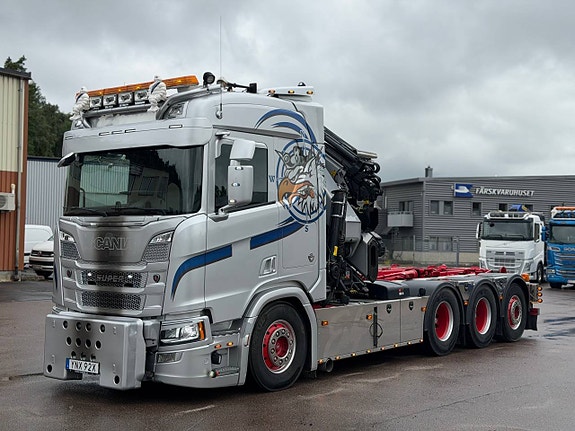 SCANIA NEXTGEN HIAB 408 JIBB KRANVÄXLARE TRIDEM 2 of 5