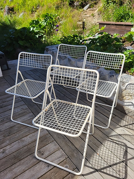IKEA Nisse fällstolar vit design Nils Strinning