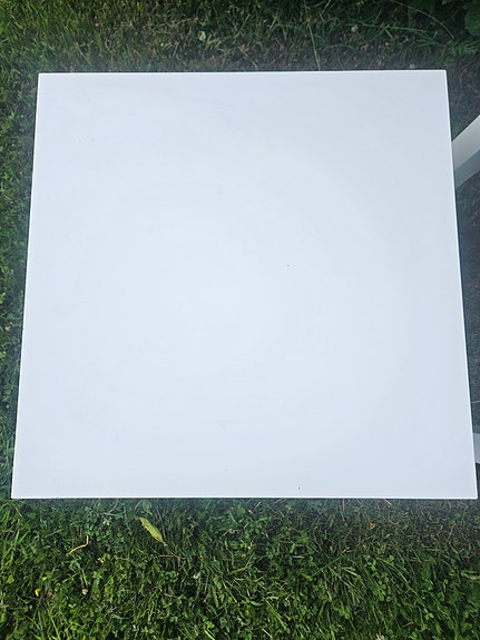LACK Sidobord, högglans vit, 55x 55 x 45 cm.