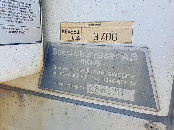 SKAB HFR SKAB 4 axl FRC Kylsläp bakgavellyft 11 of 11