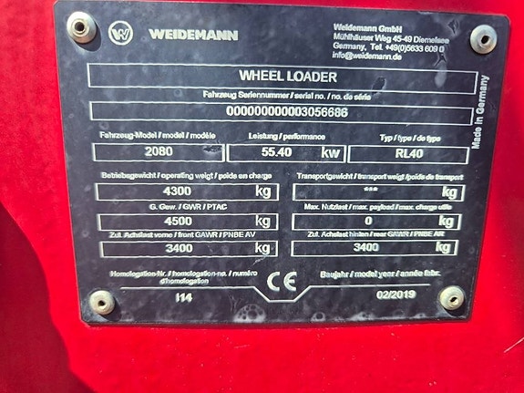 Weidemann 2080 8 of 15
