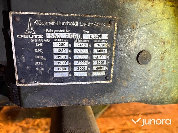 Traktor Deutz D5206 27 of 30