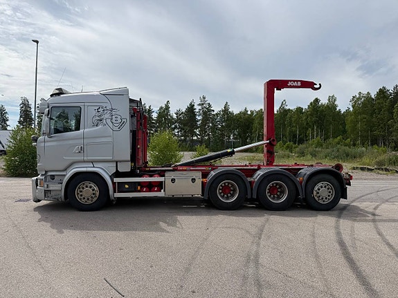 Scania R580 8x4 Tridem lastväxlare / frontplog 7 of 8