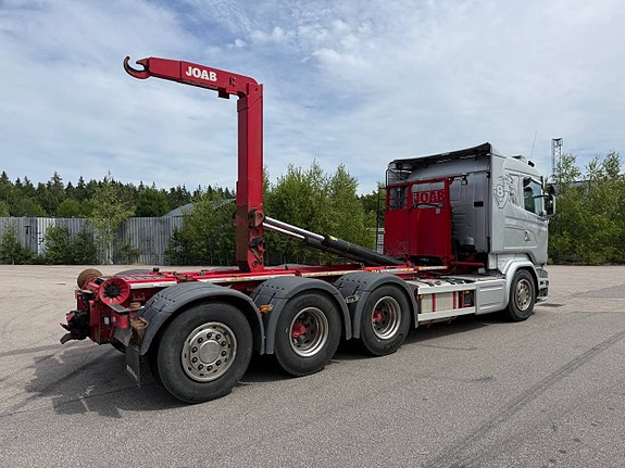 Scania R580 8x4 Tridem lastväxlare / frontplog 5 of 8