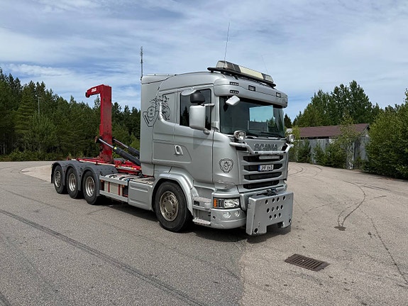 Scania R580 8x4 Tridem lastväxlare / frontplog 3 of 8