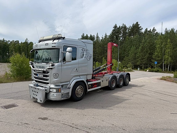 Scania R580 8x4 Tridem lastväxlare / frontplog