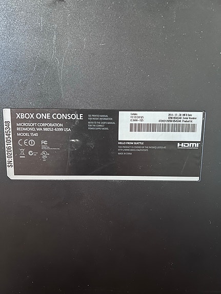 Xbox One + 6 spel + handkontroll image 3