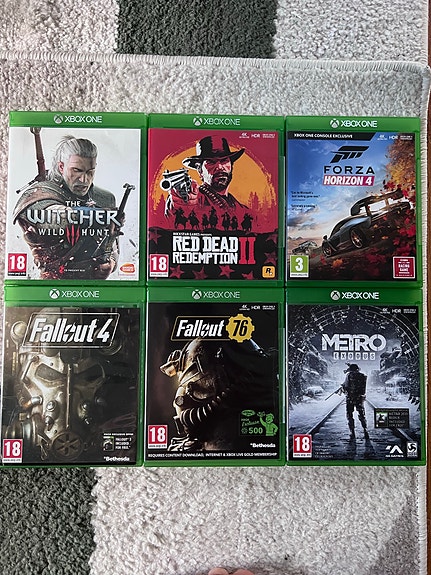 Xbox One + 6 spel + handkontroll image 4